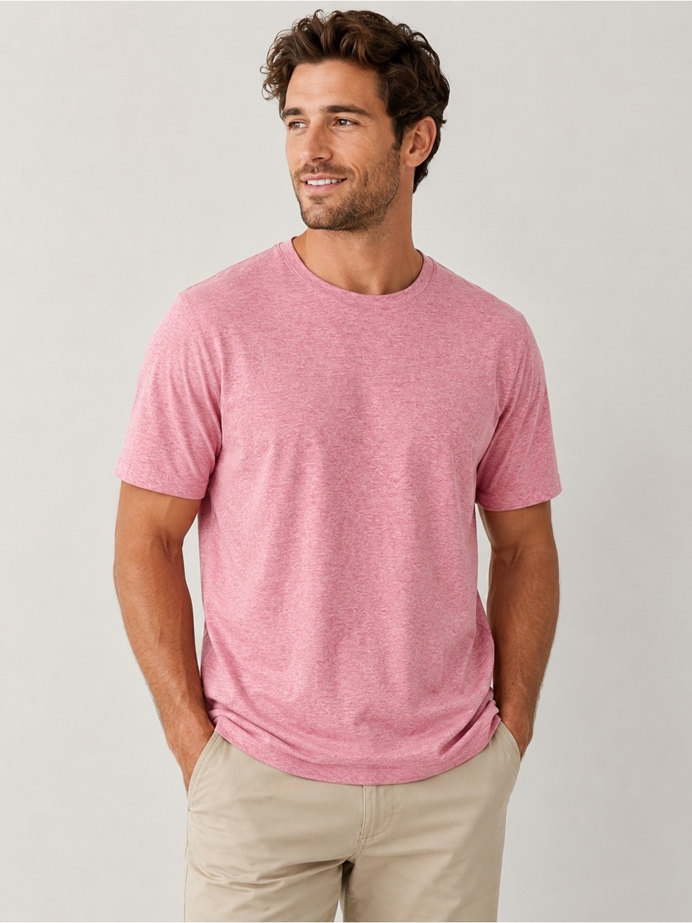 Banana Republic Factory Heather Rose Short Sleeve Crewneck Tee
